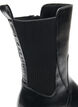 Chelsea boot med kraftig sula och ribbade paneler, Svart, Packshot image number 2