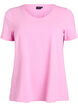 Enf&auml;rgad t-shirt i bomull, Rosa, Packshot image number 0