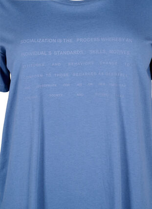 T-shirt med textmotiv, Moonlight B. W.Navy, Packshot image number 2