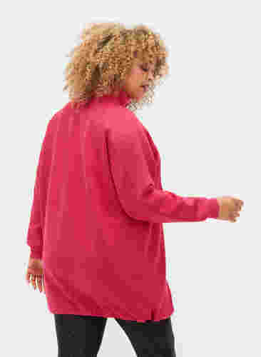 Lång sweatshirt med ficka och dragkedja, Jazzy, Model image number 1