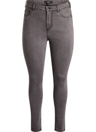 Amy jeans med h&ouml;g midja och supersmal passform, Gr&aring;