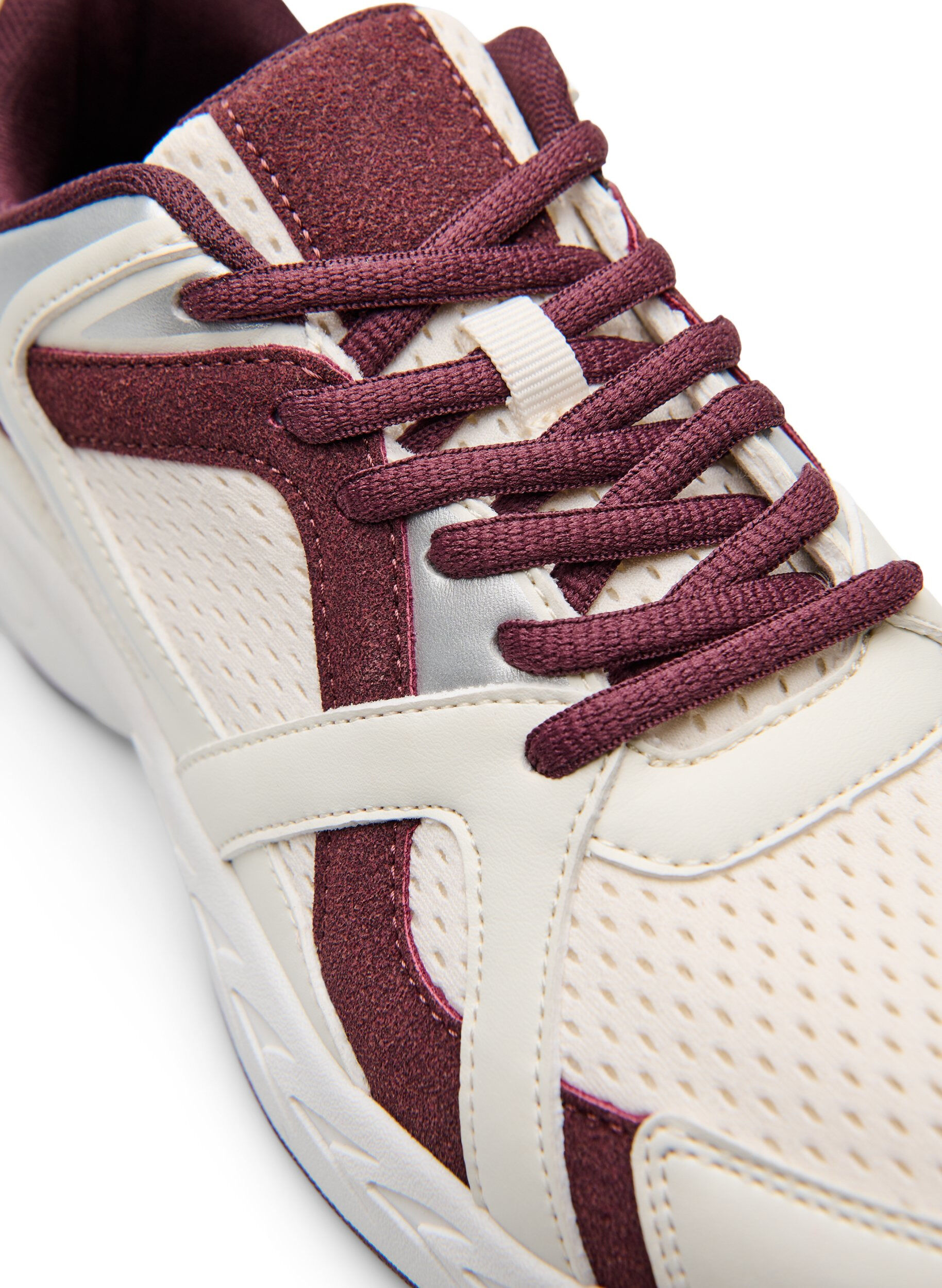 Zizzi Sportiga sneakers med mesh, R&ouml;d, Packshot image number 3