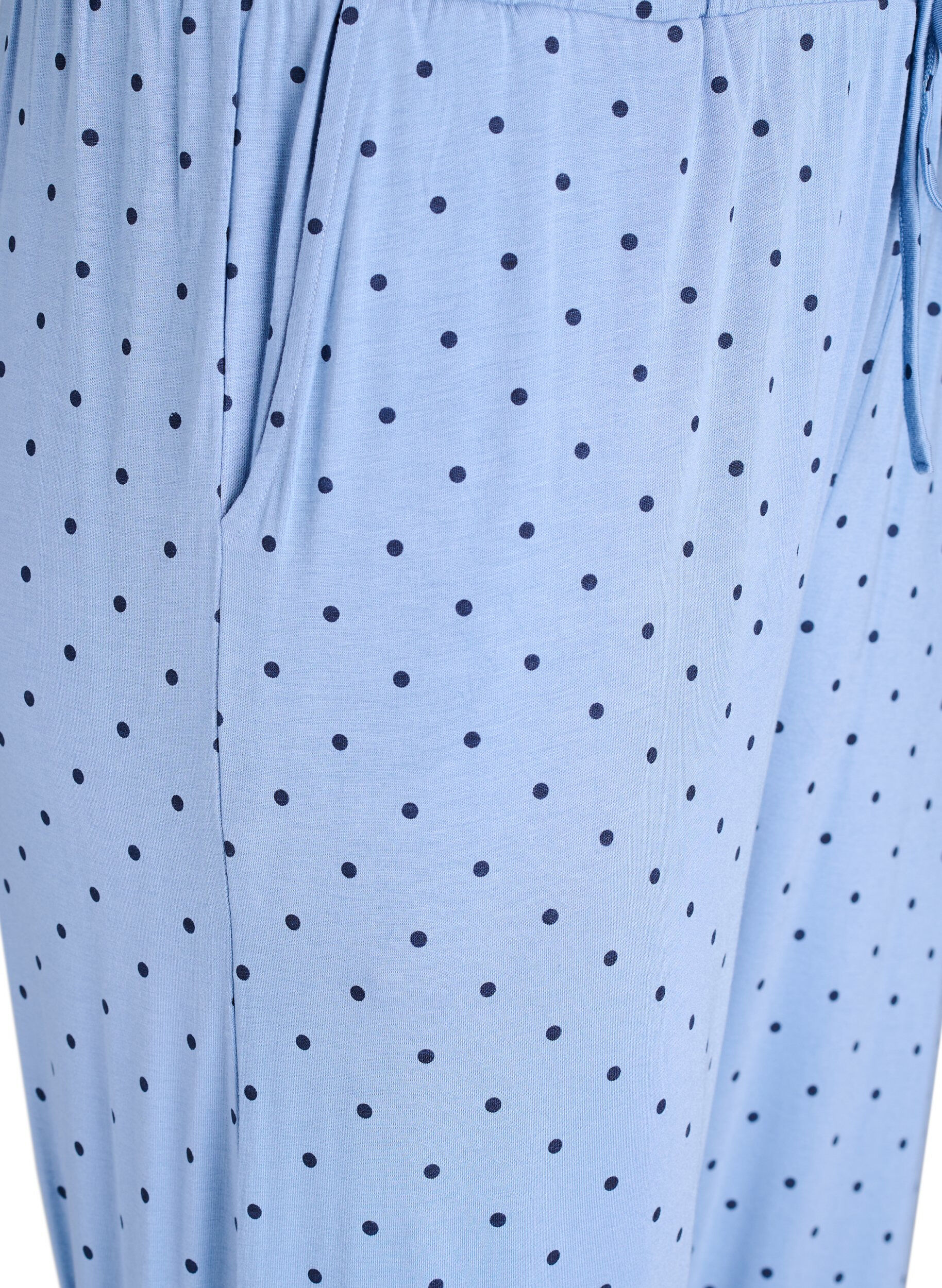 Zizzi Nattbyxor i modal med h&ouml;g midja, Bl&aring;, Packshot image number 2