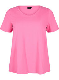 Bas-t-shirt i bomull, Rosa