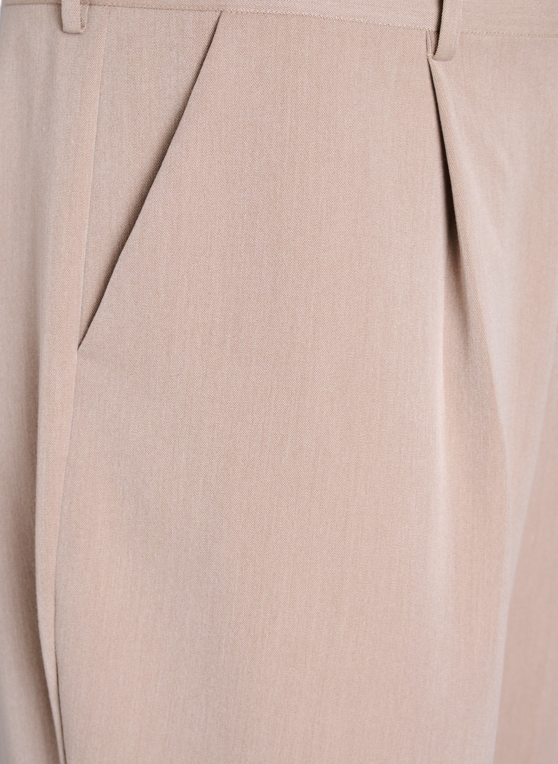 Zizzi Kostymbyxor med h&ouml;g midja och raka ben, Brun, Packshot image number 2