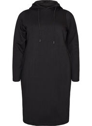 Sweatshirtkl&auml;nning med huva och fickor, Svart