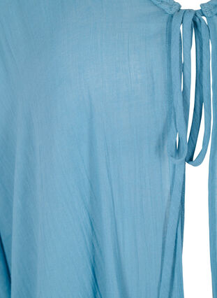 Strandkimono med fransar, Light Blue, Packshot image number 2