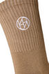 3-pack sportstrumpor med logga, Brun, Packshot image number 2