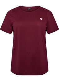 T-shirt med tryck, R&ouml;d