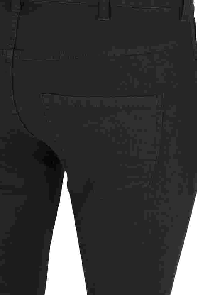 Super slim Amy jeans med hög midja, Black, Packshot image number 2