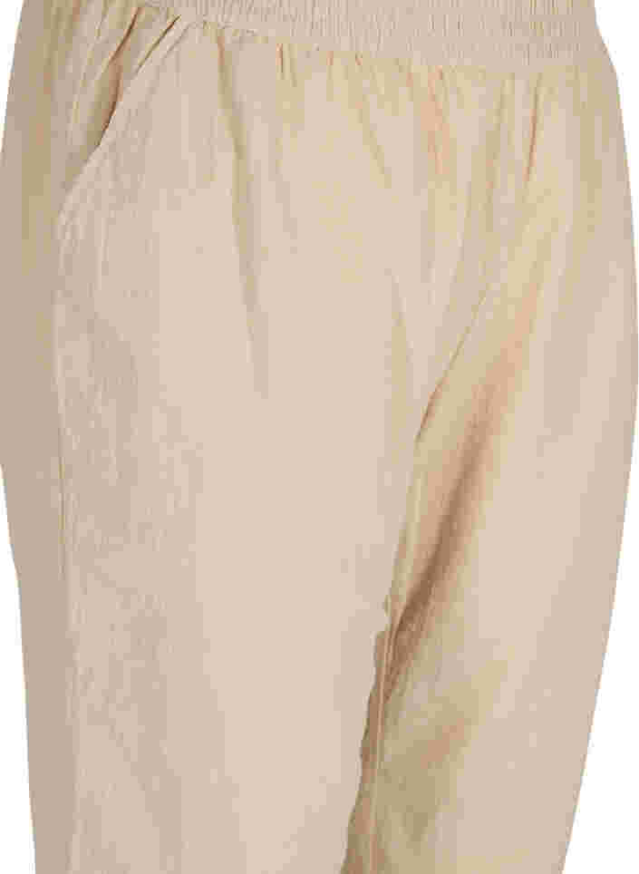 Croppade byxor i bomull, Oxford Tan, Packshot image number 2