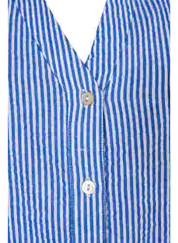 Randig bomullsskjorta med 3/4-ärmar, Surf the web Stripe, Packshot image number 2