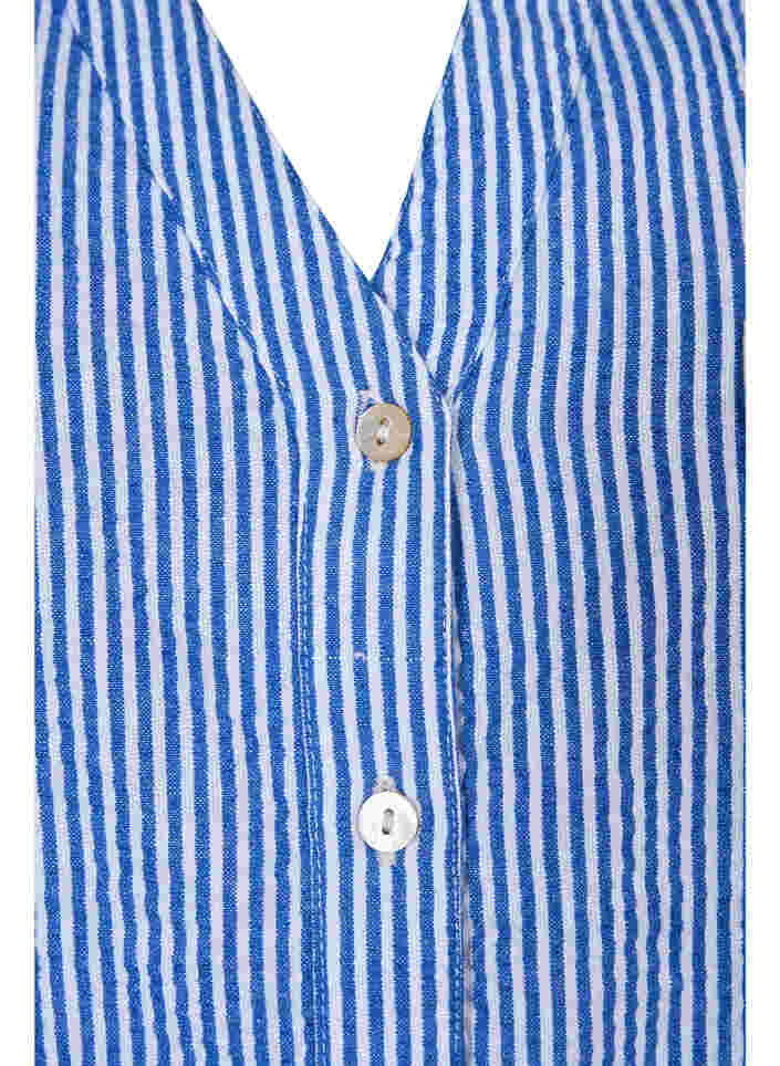 Randig bomullsskjorta med 3/4-ärmar, Surf the web Stripe, Packshot image number 2