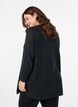L&aring;ng stickad blus med kulknappar, Gr&aring;, Model image number 2