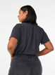 T-shirt i ekologisk bomull med grafiskt tryck, Gr&aring;, Model image number 2