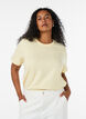 Enkel t-shirt i bomull med rund halsringning, Gul, Model image number 0