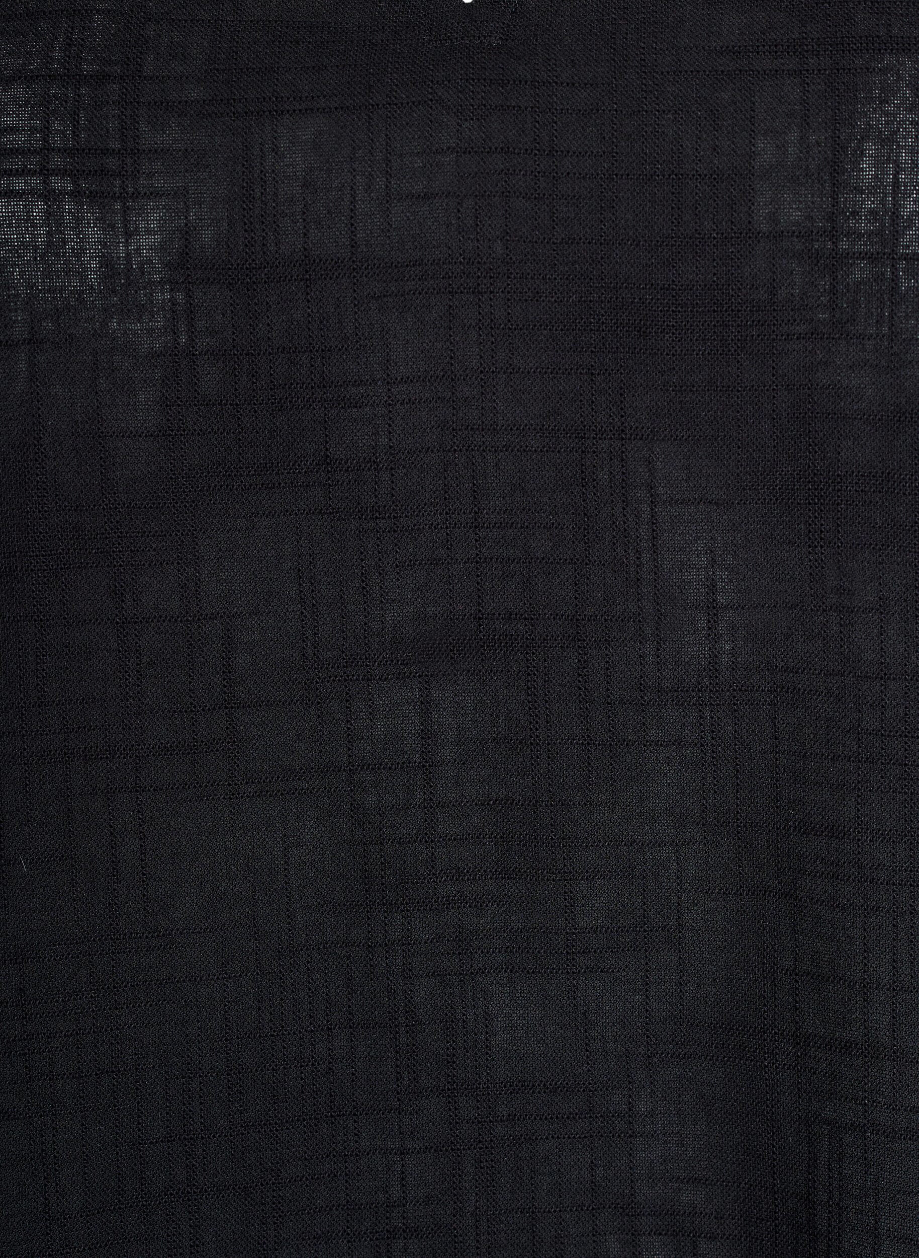 Zizzi L&ouml;s blus med cap-&auml;rmar, Svart, Packshot image number 2