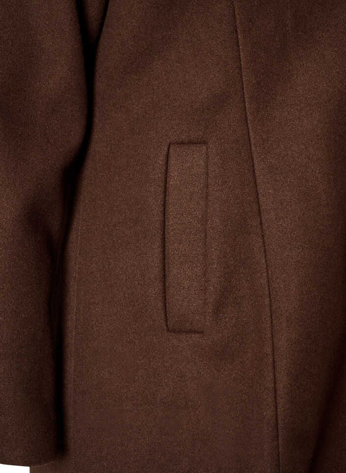 Kappa med avtagbar vadderad insats, Brun, Packshot image number 3