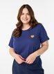 T-shirt med tryck, Bl&aring;, Model image number 0