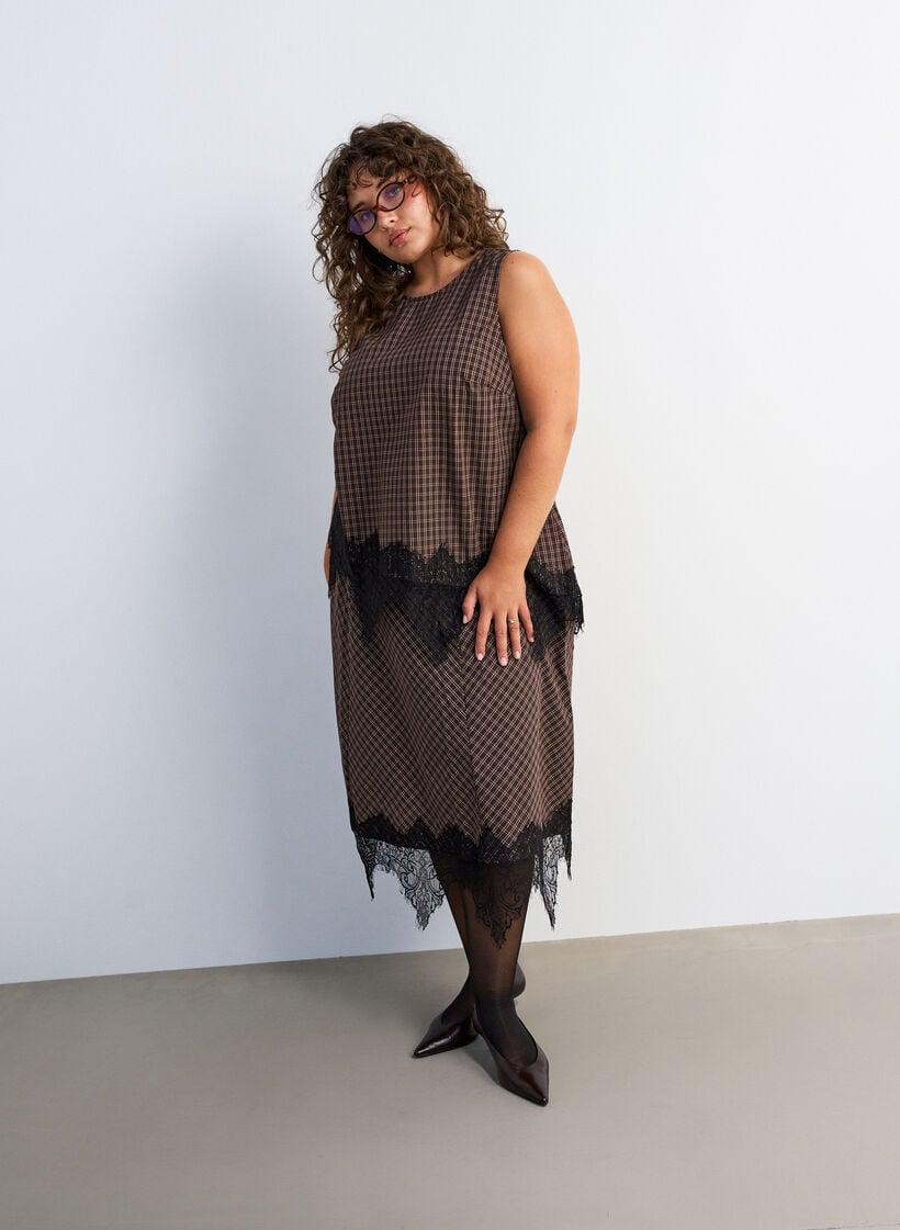 M&ouml;rk romantik med checkar, , Model