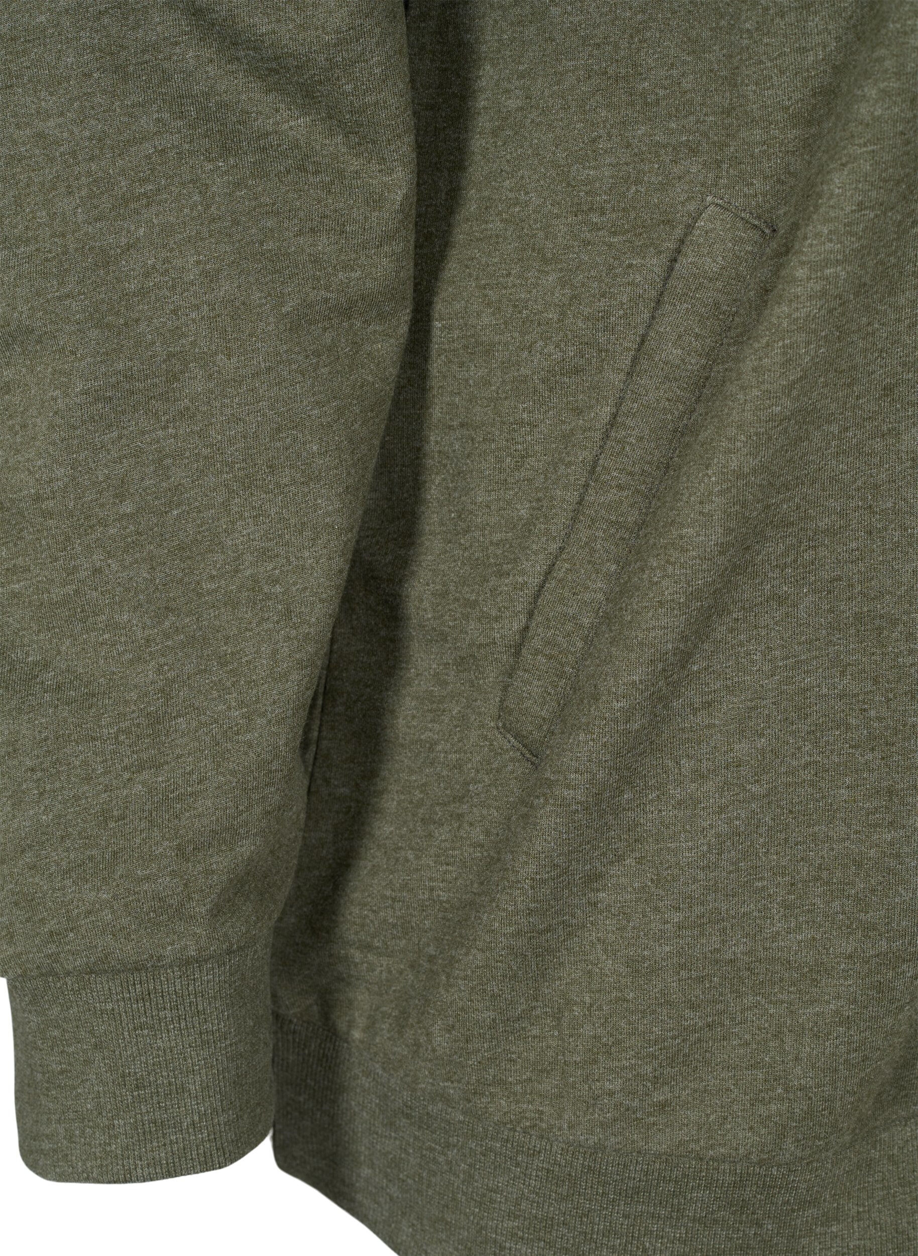 Zizzi Luvtr&ouml;ja med dragkedja, Forest Night, Packshot image number 3