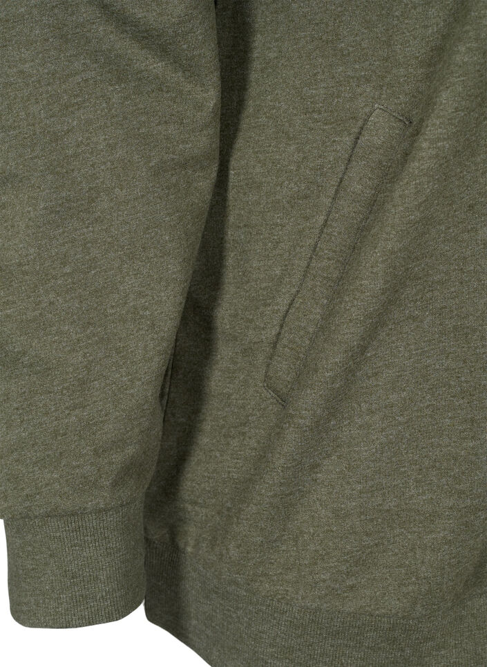 Luvtröja med dragkedja, Forest Night, Packshot image number 3