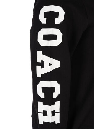Sweatshirt med huva, Black w. white star, Packshot image number 2