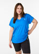 Tr&auml;nings t-shirt med v-ringning och l&ouml;s passform, Bl&aring;, Model image number 0