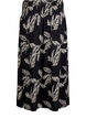 Maxikjol i viskos med smock, Svart, Packshot image number 1