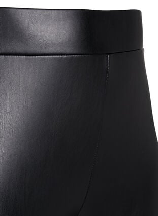 Belagda leggings med borstad insida, Black, Packshot image number 2