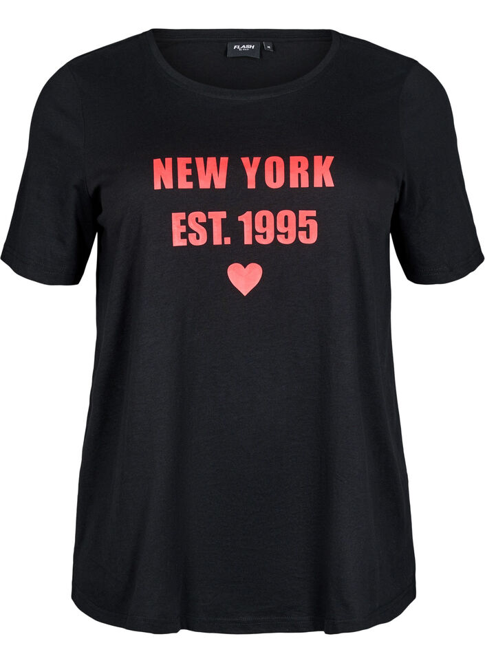 FLASH - T-shirt med tryck, Svart, Packshot image number 0