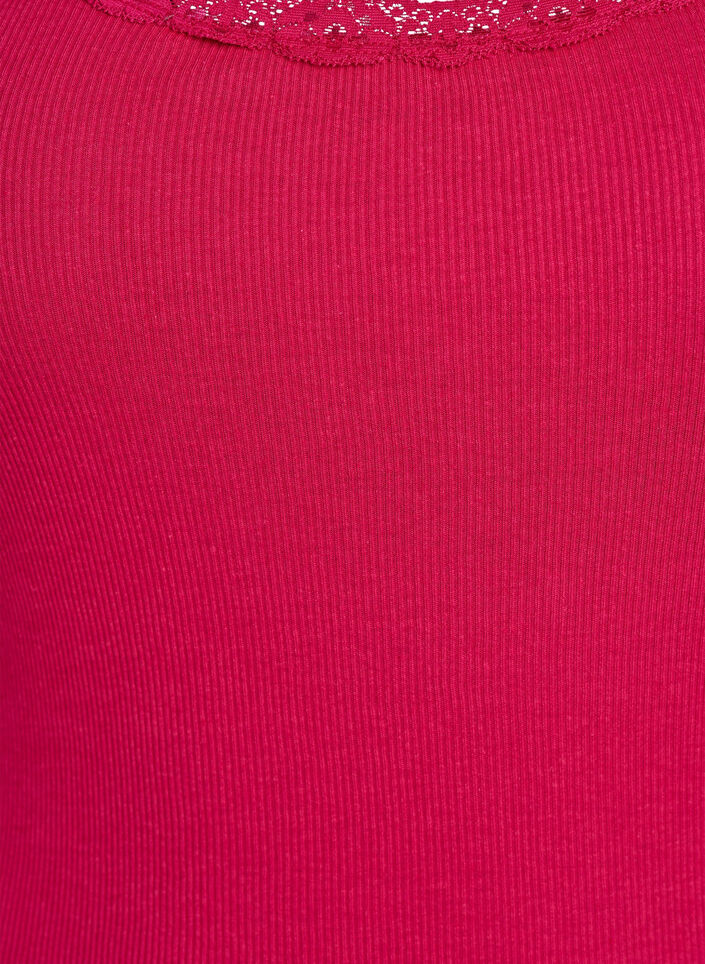 Topp med spetskant, Rosa, Packshot image number 2
