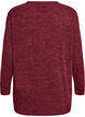 L&aring;ng&auml;rmad blus med textur, M&ouml;rk Bordeaux, Packshot image number 1