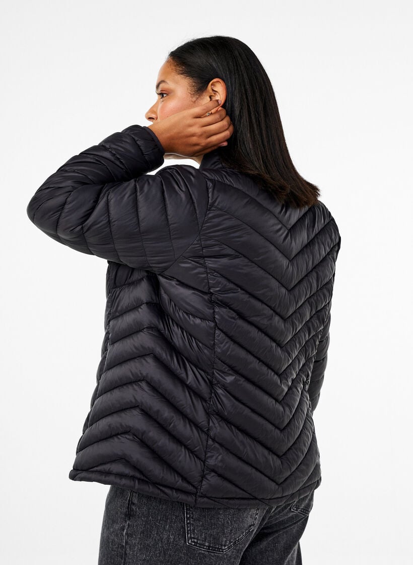 L&auml;ttviktsjacka med fickor, Svart, Model image number 2