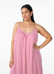 A-linjeformad sommarkl&auml;nning med r&auml;nder, Rosa, Model image number 2