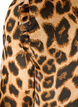 Kl&auml;nning med leopardm&ouml;nster och volangdetaljer, Brun, Packshot image number 3