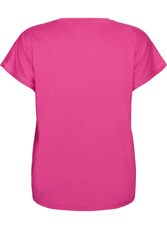 Enf&auml;rgad tr&auml;nings-T-shirt, Rosa, Packshot image number 1