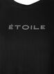 T-shirt i ekologisk bomull med text, Black &Eacute;TOILE, Packshot image number 2