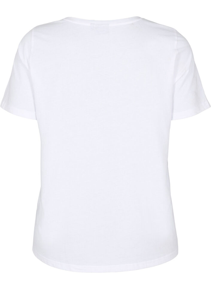 FLASH - T-shirt med tryck, Vit, Packshot image number 1