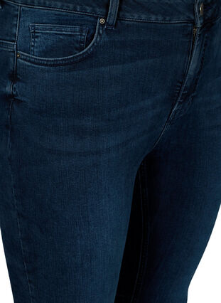 Superslim Amy Jeans med hög midja, Blue/Black Denim, Packshot image number 2