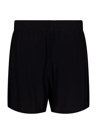 Löst sittande shorts i viskos, Black, Packshot image number 1