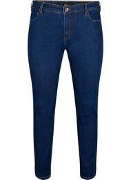 Emily-jeans med smal passform och normal midja, Dark blue