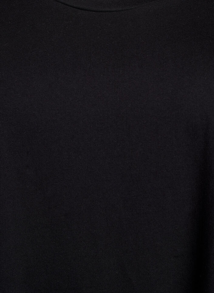 2-pack t-shirtklänningar med korta ärmar, Svart, Packshot image number 3