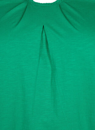 Bomullsblus med 3/4-ärmar, Jolly Green, Packshot image number 2