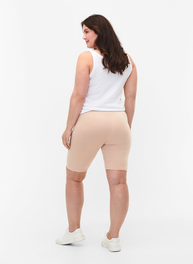 Enf&auml;rgad cykelbyxa, Beige, Model image number 2