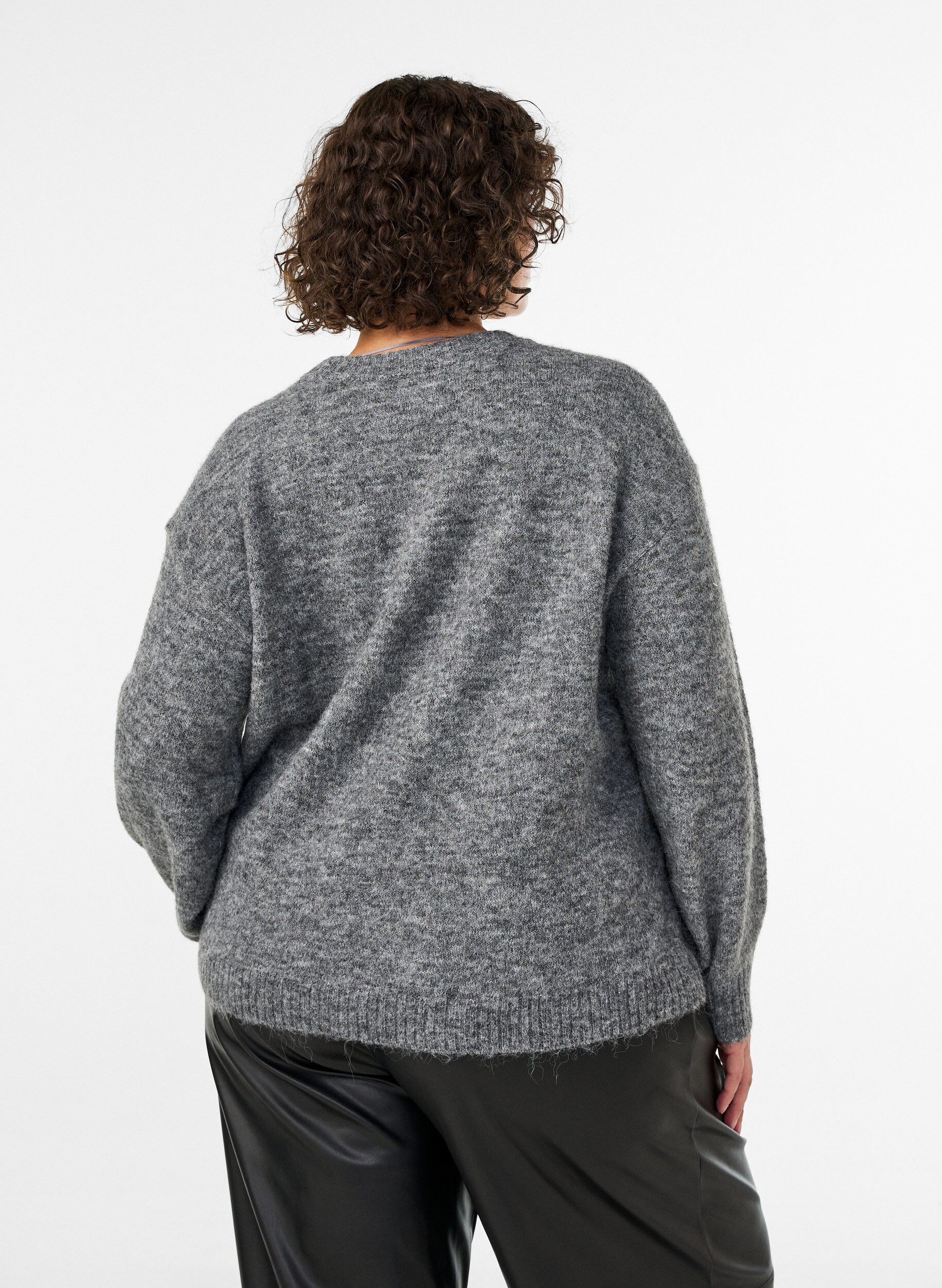 ZizziTr&ouml;ja med blomapplikation, Gr&aring;, Model image number 2