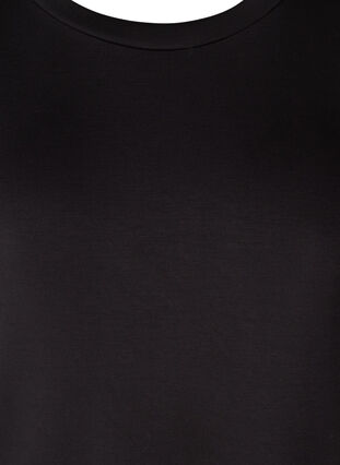 Sweatshirtklänning med ballongärmar, Black, Packshot image number 2