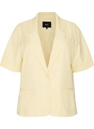 Kavaj med korta &auml;rmar och slag, Gul