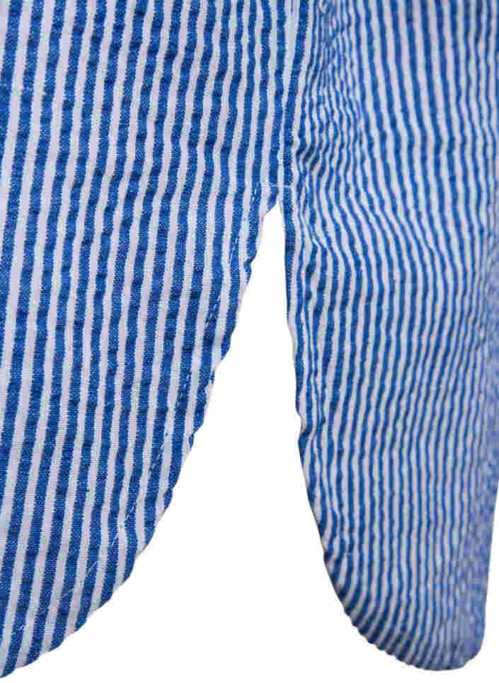 Randig bomullsskjorta med 3/4-ärmar, Surf the web Stripe, Packshot image number 3