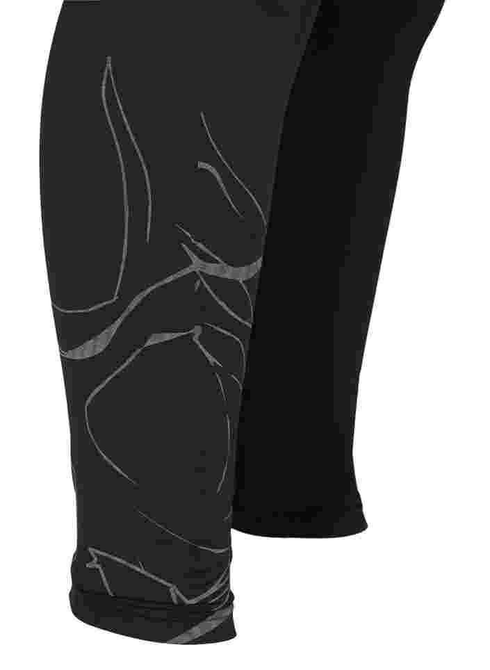Leggings med reflextryck, Blackw.Reflex Print, Packshot image number 3